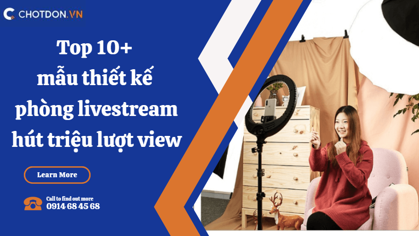 Top 10+ mẫu thiết kế phòng livestream hút triệu lượt view